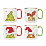 Merry Grinchmas Stackable Mugs, Set of 4