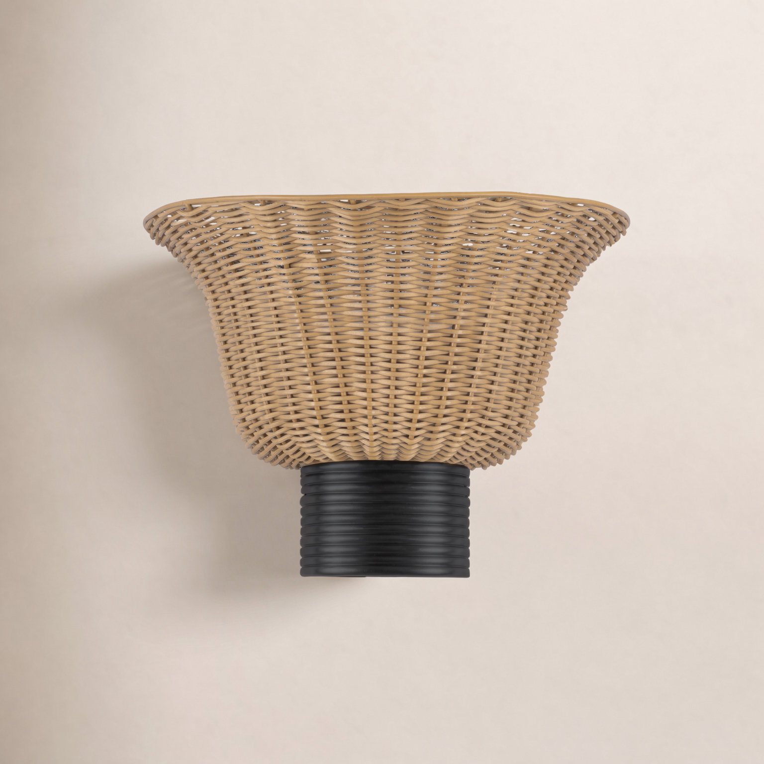 Billie Single Light Bath Sconce, Black