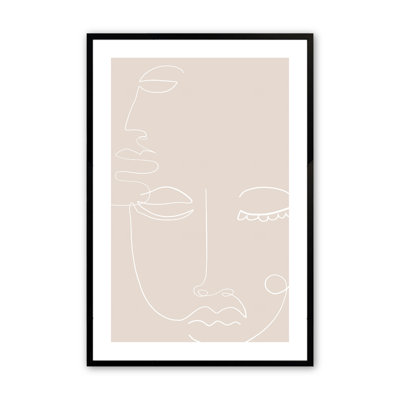 «Rickman Face Fusion L», impression encadrée sur papier par Design Fabrikken