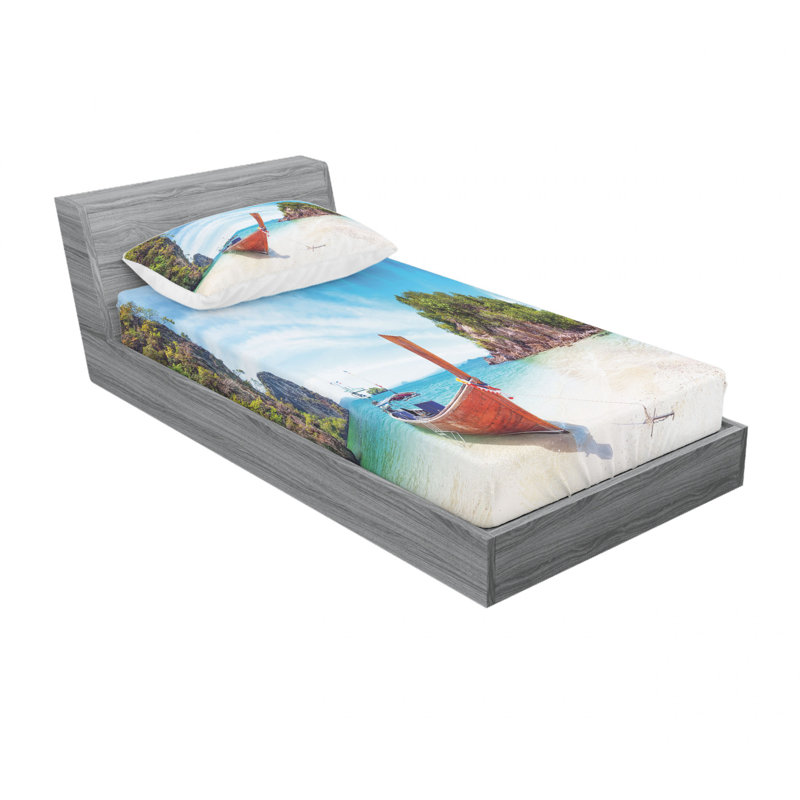 Microfiber Sheet Set, Twin Sheet Set with Fitted Sheet
