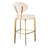 Dorrego Upholstered Counter Stool with Stainless Steel Frame-98407494