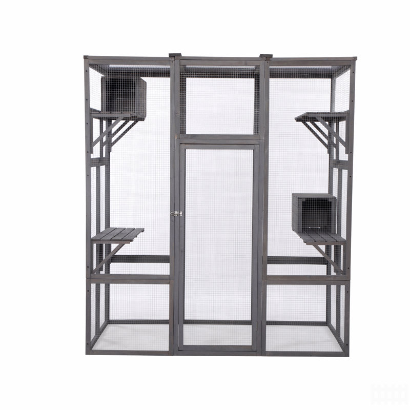 Extra Large Cat Cage - Gray