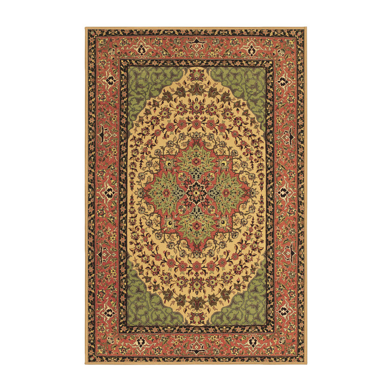Tapis brun traditionnel Traditional 1, Rectangle 4 pi x 6 pi
