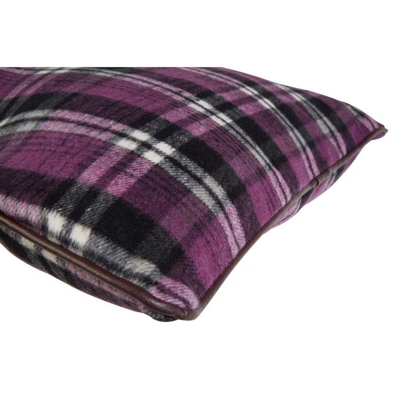 Abymes Plaid Square Throw Cushion