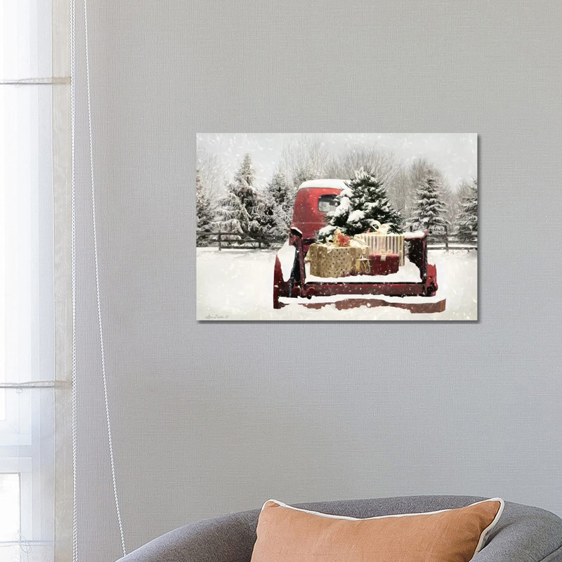 Snowy Presents by Lori Deiter - Print on Canvas, Wrapped Canvas, 45.72cm H x 66.04cm W x 1.91cm D