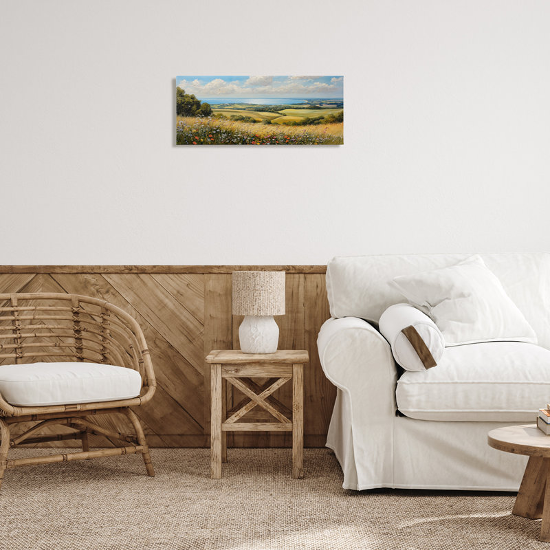 «In the Distance Landscape Canvas», conception par Petal Prints Design, H 10 po x l 24 po