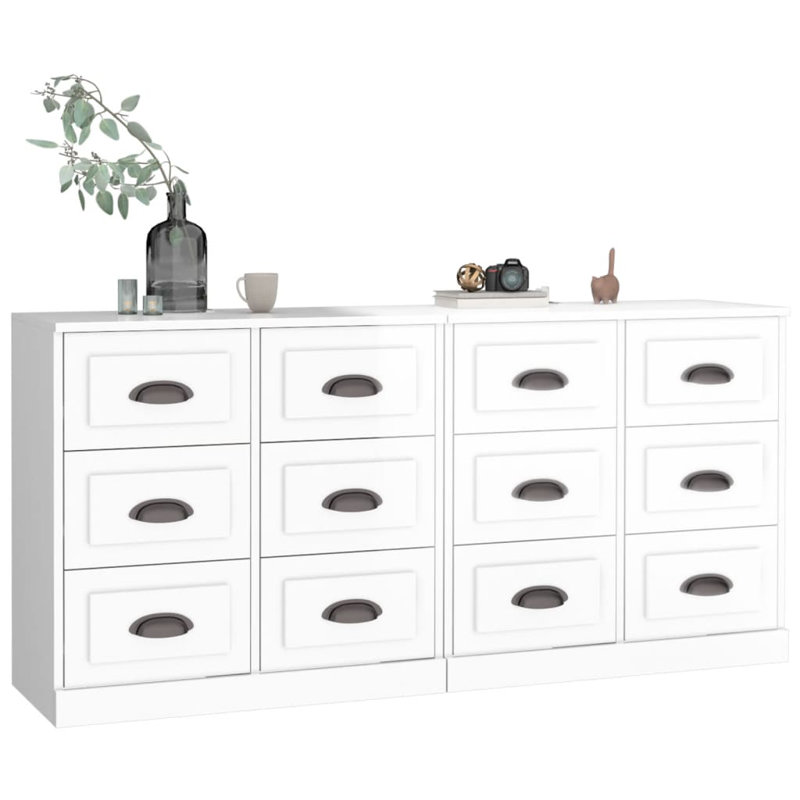 Bryker Display Cabinet, High Gloss White