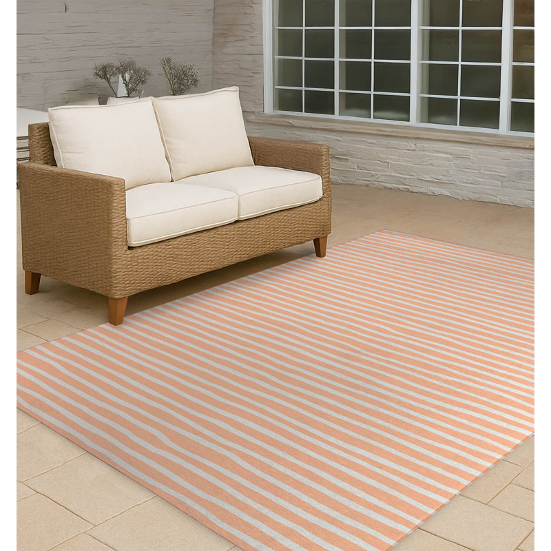 Ribbon Play Non-Slip Outdoor Rug, Rectangle 3' x 5'