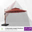 Parasol en porte-à-faux rond 120 po Fratello, rouge brique-1567127503