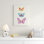 « papillon chars iii », art sur toile