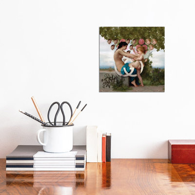 Girl & Cupid by José Luis Guerrero - Wrapped Canvas Print