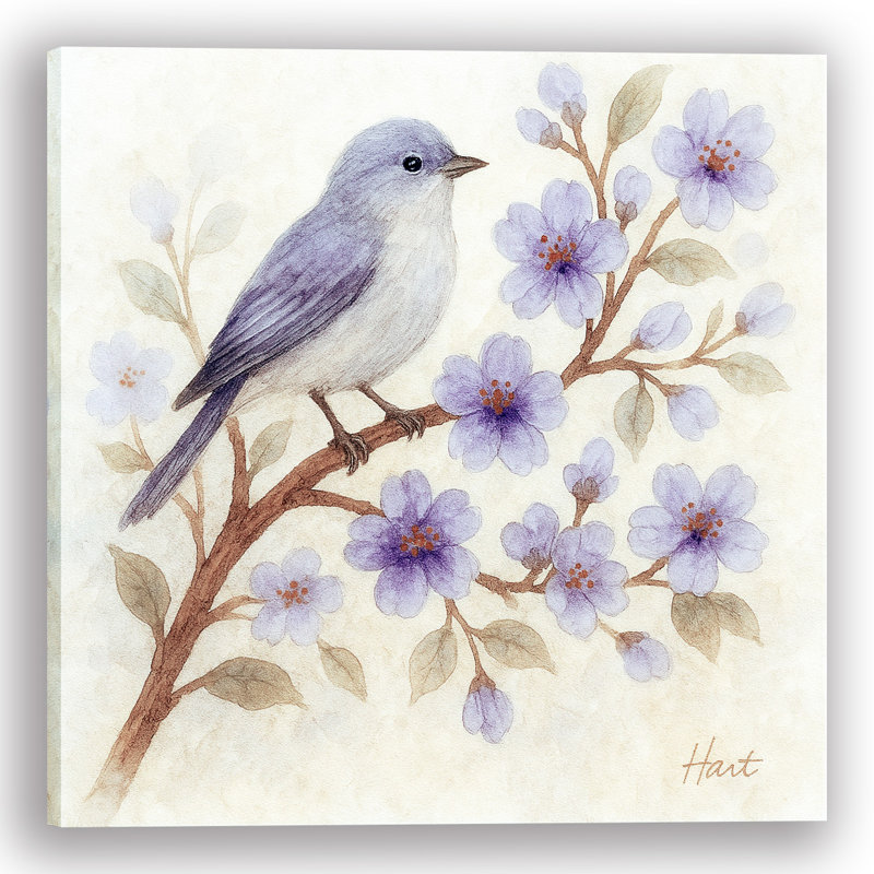 «Bluebird Blessings» - Imprimé d'oiseaux doux au printemps pour des cadeaux bien pensés