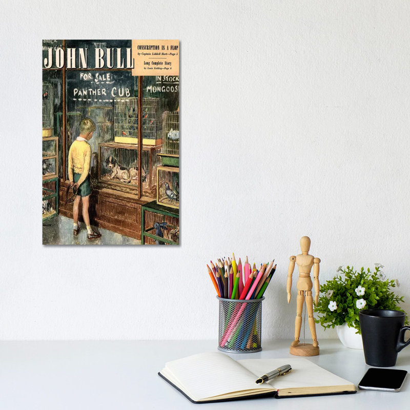 1948 John Bull Magazine Cover 1 Piece Wall Art on Canvas, 20.32 cm H x 30.48 cm W, Canvas
