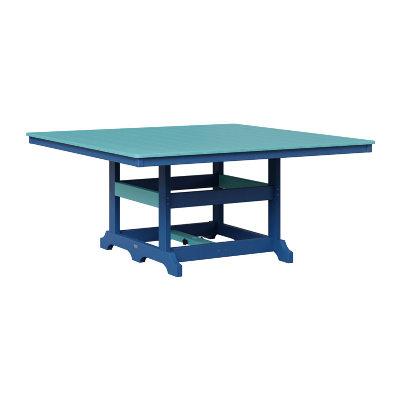 Table de salle à manger Berlin Classic, Bleu pacifique, Bleu Aruba