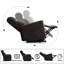 Chaise berçante inclinable avec sièges de cinéma maison à massage et réglages-613398600