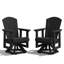 Chaise berçante rotative en PEHD Adirondack-1786168237