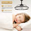 Ventilateur de plafond noir moderne 24 po avec lumière DEL à intensité variable 3 couleurs, moteur CC silencieux à 6 vitesses, application et télécommande pour chambre à coucher -1124976827