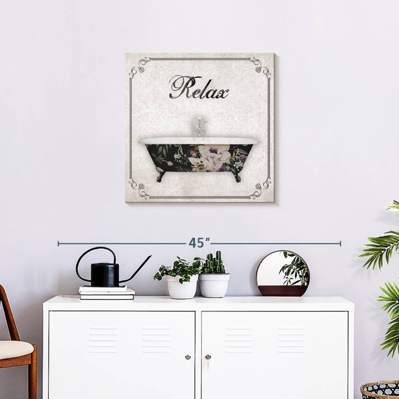 Kerrick Relax Bath Floral, H 24 po x l 24 po