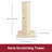 TRIXIE Soria 31.5" Cat Scratching Post, Sisal Cat Scratcher, Square Post with Peak-a-Boo Cat Toys for Hunting, Beige