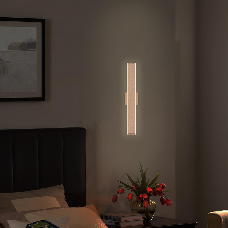 Aeddon Modern Indoor Wall Sconces, 30.8" H x 3.4" W x 2" D