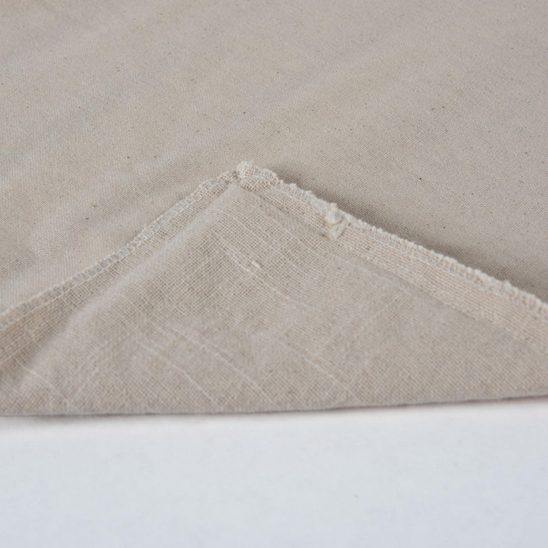 Coussin 100% coton, Orange, Mélange de duvet