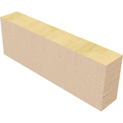 Queue de chevron en faux bois de cèdre brut Timberthane, l 2 po x H 4 po x L 12 po, brun clair apprêté
