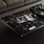 Simple square marble coffee table set-1647627378