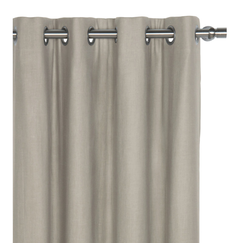 Panneau de rideau simple obscurcissant avec œillets Breeze, L 96 po x L 84 po, Pierre