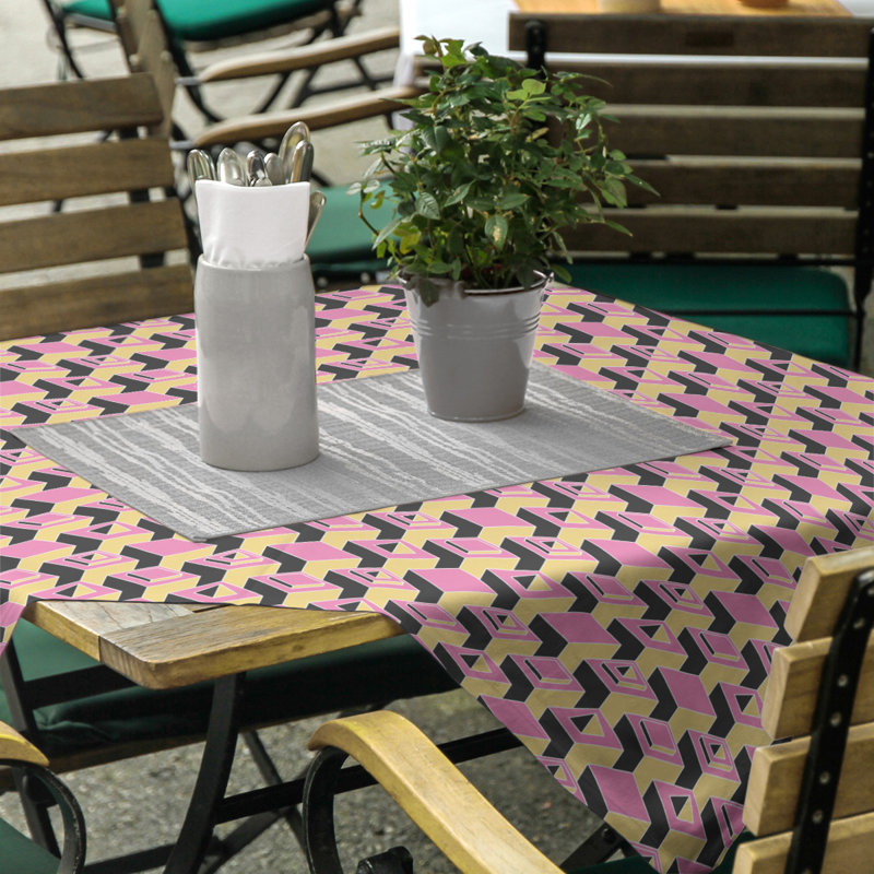 Nappe de gratte-ciels classiques, Rose/jaune