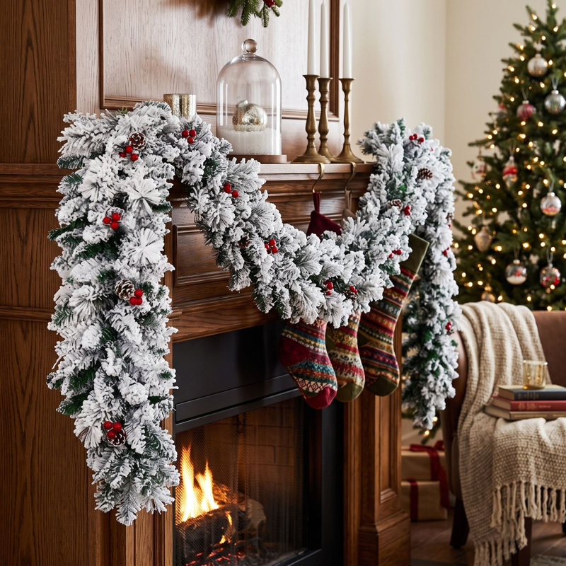 8,86 pi de Noël Guirlande Norfolk