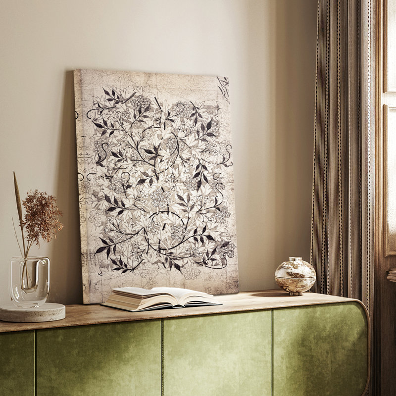 Abstrait rétro, H 61 po x l 41 po, Toile tendue