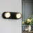 Essinger 2 - Light Dimmable Modern Black/Brass LED Vanity Light