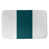Blanc / bleu sarcelle