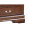G02125-d Commode cappuccino - Décoration de chambre à coucher Panneau de particules beige résistant à la ternissure X P 32,79 x P 55,94 pièce traditionnelle avec et planche, 16 33 57