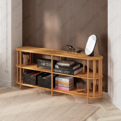 Kyoto Low Bookcase – Long Wooden Bookshelf