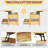 Lift Top Coffee Table, 3-in-1 Multifunctional Coffee Table with Drawers and Hidden Compartments