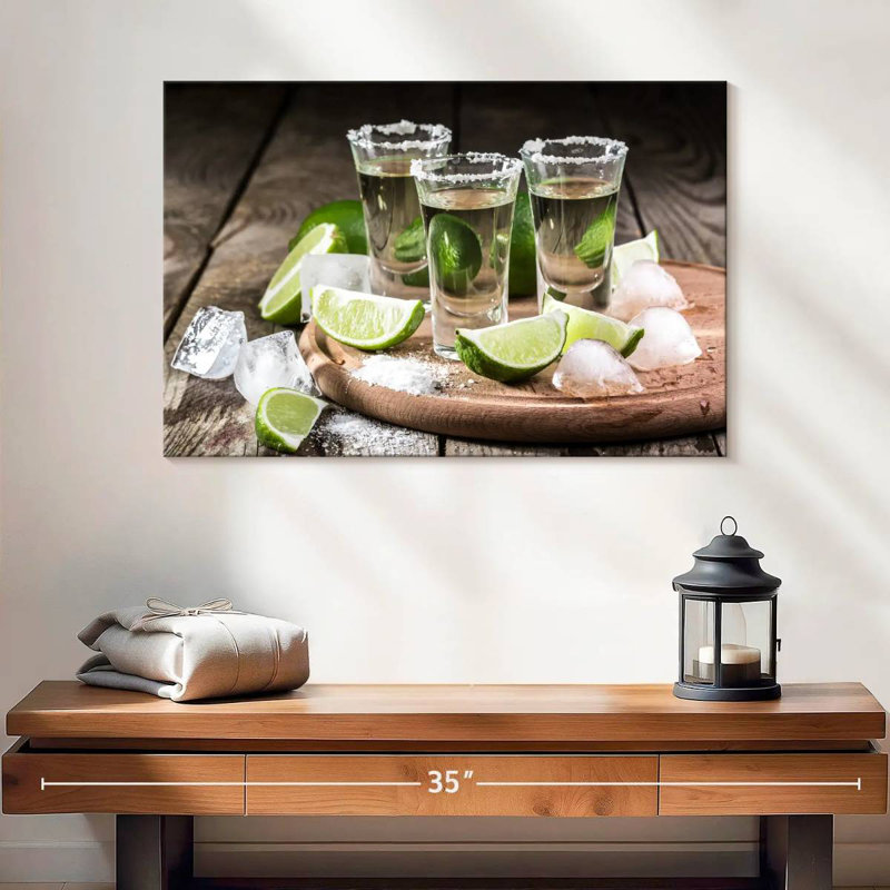 Yarlin Tequila Shots Tray, 8" H x 12" W