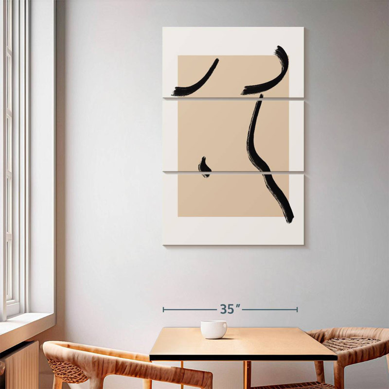 Avery Minimal Nude Line I, 65" H x 42" W