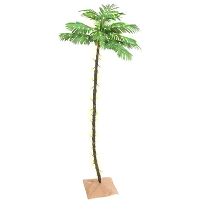 Lighted Artificial Tropical Christmas Tree