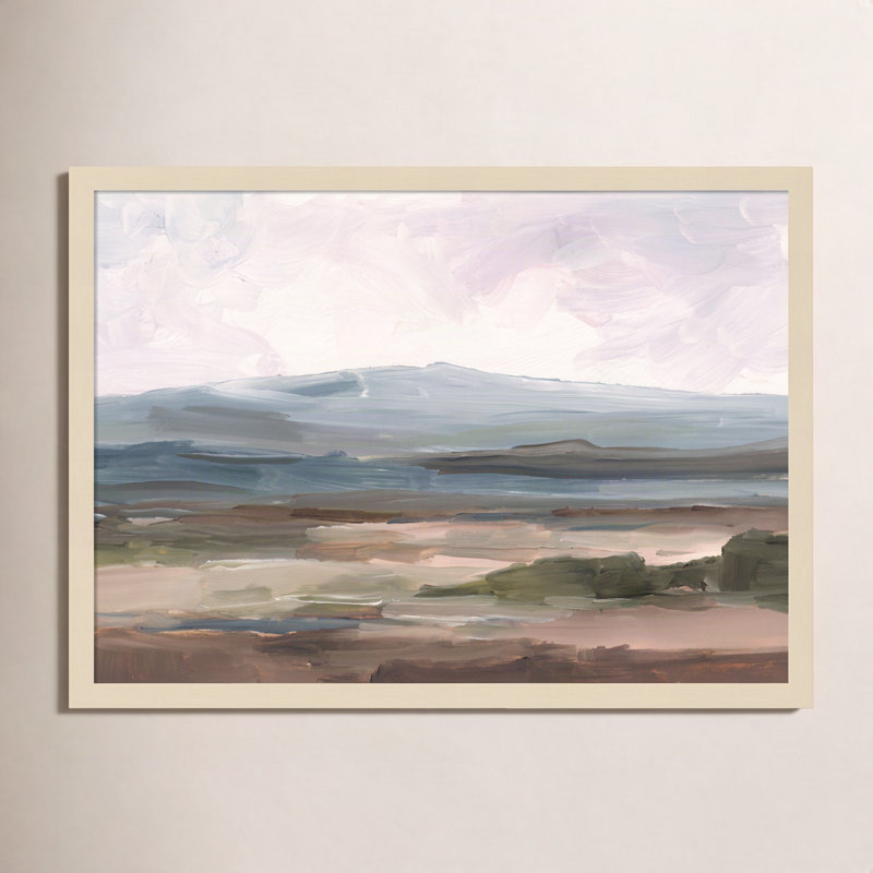 «Serene Mountain Study II» par Ethan Harper, reproduction d'art encadrée sur bois, Brun, H 19 po x l 25 po