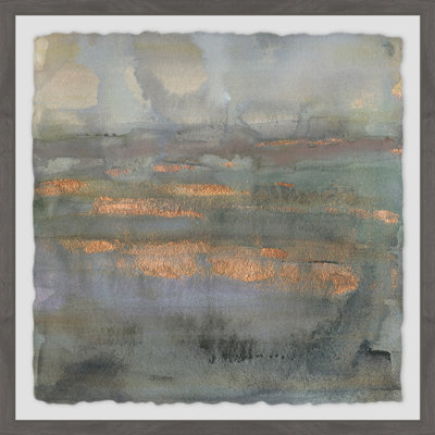 « cuivre émulsion i », reproduction de peinture à l’aquarelle encadrée
