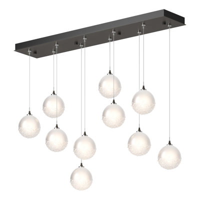Luminaire suspendu pour îlot de cuisine à 10 lumières Fritz