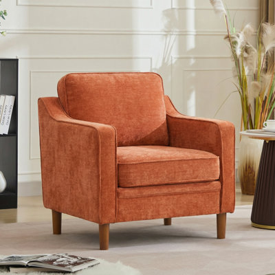 Azriah 32" W Modern Soft Upholstered Fabric Chair