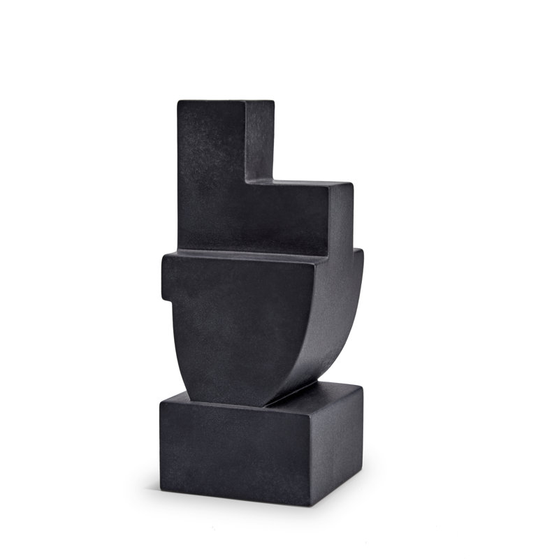 Cubist Bookend Two - Black