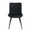 44cm H Cotton Upholstered Metal Side Chair-4628362