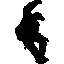 Adhésif décoratif Skateboard Silhouette V-1226177944