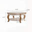 31.50 Inch Round Mayra with Open Storage - Solid Wood, MDF, and Tempered Glass Top, Farmhouse Style 2-Tier Design for Living Room