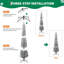 1.38' H Lighted Artificial Christmas Tree