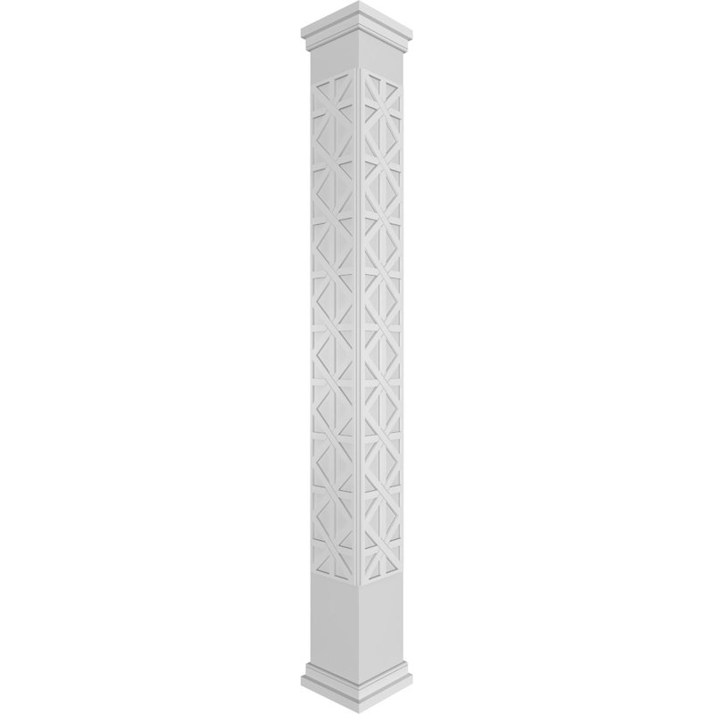 Colonne carrée impériale carrée Craftsman Classic, H 96 po x l 7,6 po x P 7,6 po