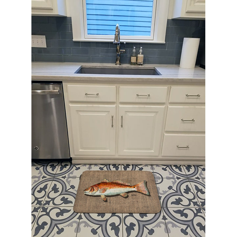 Tapis pour salle de bain en mousse à mémoire de poisson